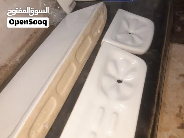 طقم اكسسوار حمام كامل 6 قطع  من البروسلين الابيض