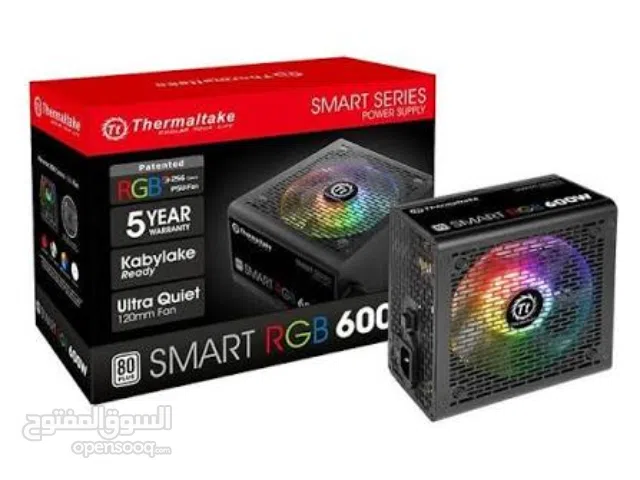 power supply thermaltake 600w  RGB ( شامل التوصيل )