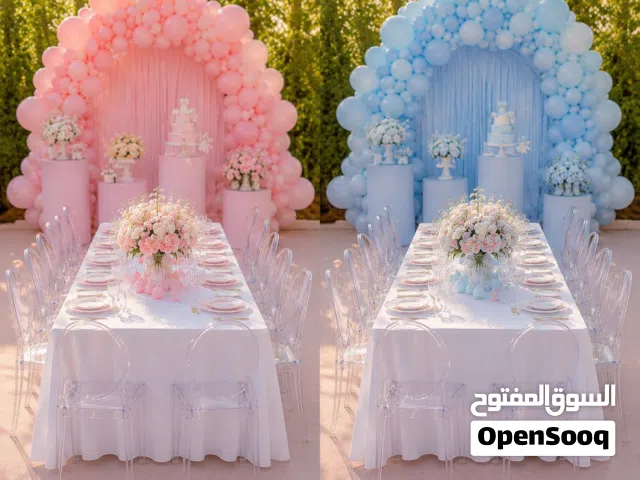 تأجير طاولات وكراسي بتصميم عصري وجذاب، مثالية لحفلات أعياد الميلاد