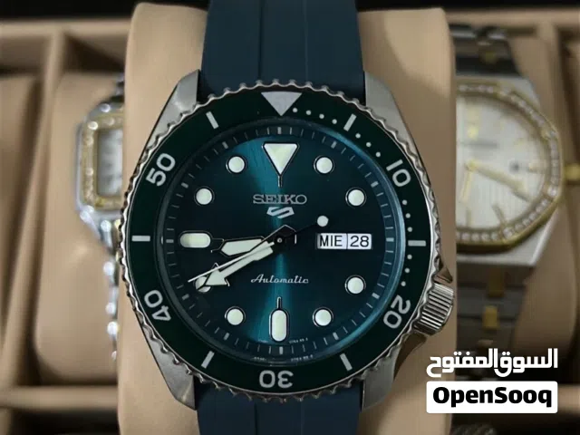seiko 5 sports اوتوماتيكية المقاس: 42.5mm الحالة: مستخدمة نظافة ممتازه 95٪
