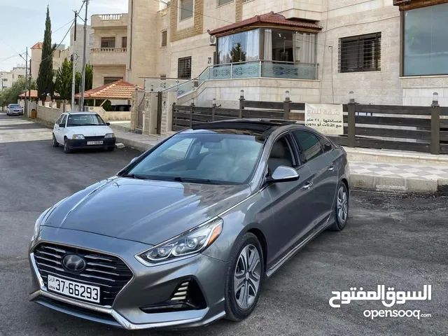 هونداي سوناتا 2018 لون فيراني فحص كامل كلين تايتل مالك واحد بالأردن وبامريكا أعلى صنف بالاضافات بسعر