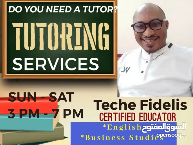 Home tutoring: Grade 6 - 12 - English - Social Studies  - Business studies  - Economics