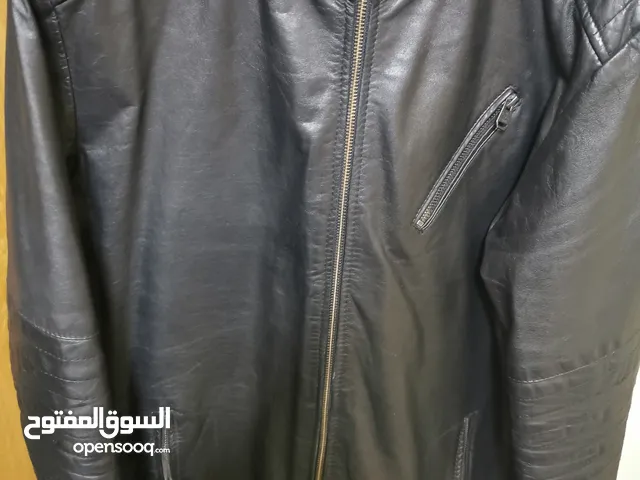 جاكيت جلد جاك اند جونز اصلي