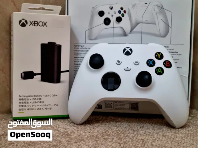 Xbox Wireless Controller (Robot White) + Official Rechargeable Battery Pack (With Boxes)