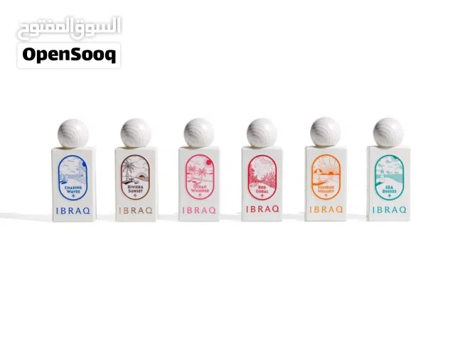 عطور ابراق/ مجموعة الصيف (ابراهيم القرشي) اصلي 6 حبات بروائح مميزة ، الزجاجة الواحدة 10 مل (واتس)