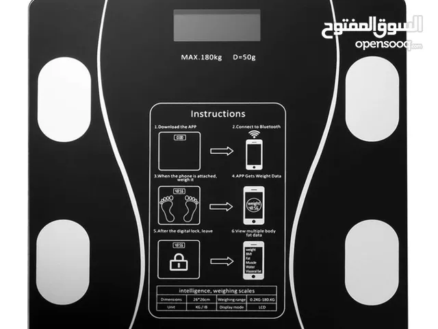 ميزان ذكي إلكتروني – يربط مع التطبيق لمتابعة الوزن والصحة