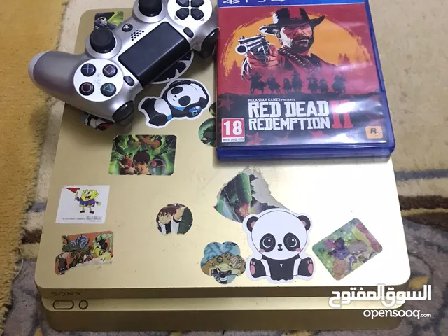 PS 4 slim 500gb 12 update with controller and game