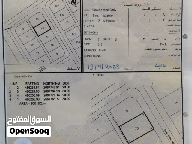 Residential Land for Sale in Al Batinah Saham