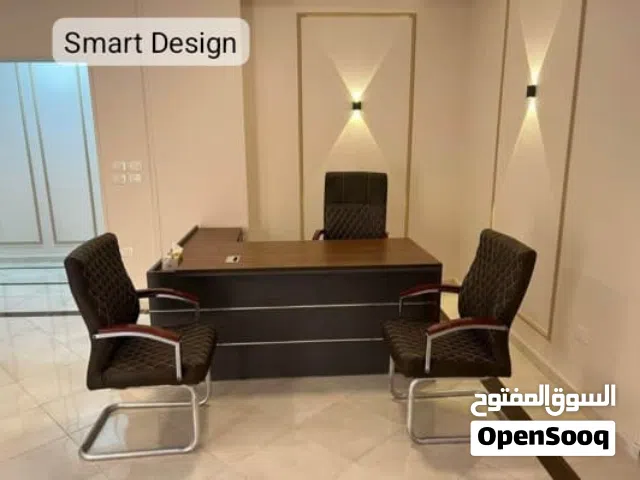 مكتب خشب mdf إسباني مستورد مكتب إداري مكتب مدير mdf شامل سايد جانبى شامل ترابيزة  معاه
