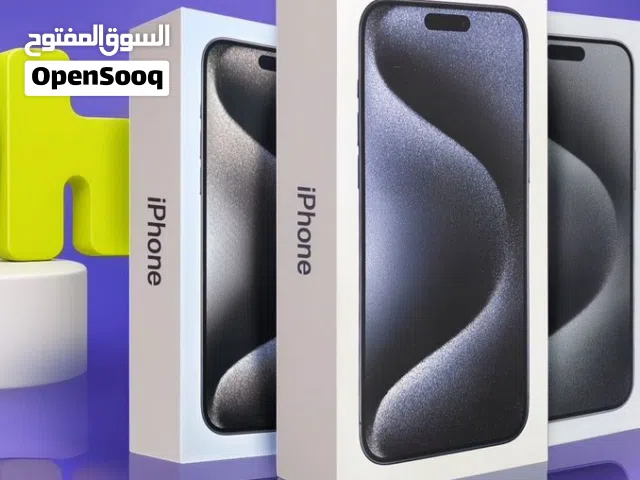 iphone 15 pro max (256GB)  ايفون 15 برو ماكس جديد كفالة لمدة 12 شهر