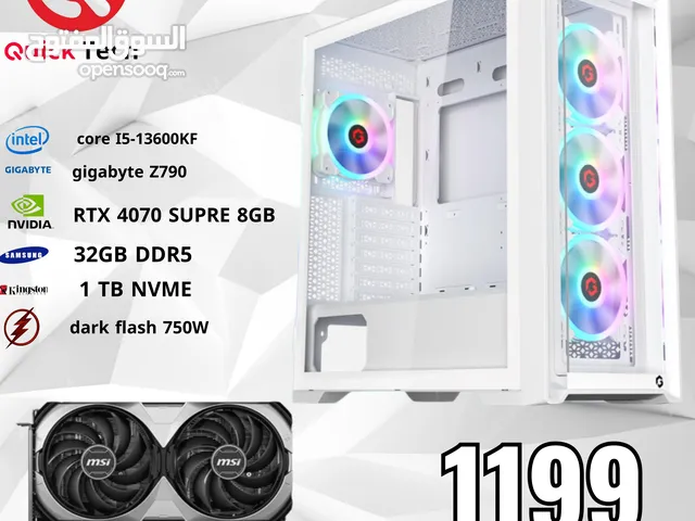 PC GAMING CORE I5 13600K RTX 4070super بي سي جيمينج كور اي5 جيل 13 كرت 4070 سوبر