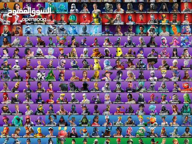 حساب فورتنايت اساسي 264 سكن يربط سوني اكس كريتوس