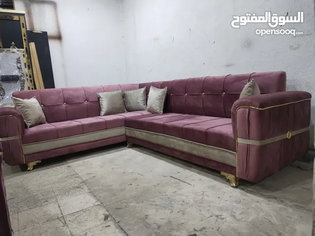 طقم كونر حرف L مع مجوزه خشب سويد ولاتيه كامل