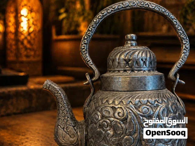 ابريق نحاسي مطلي