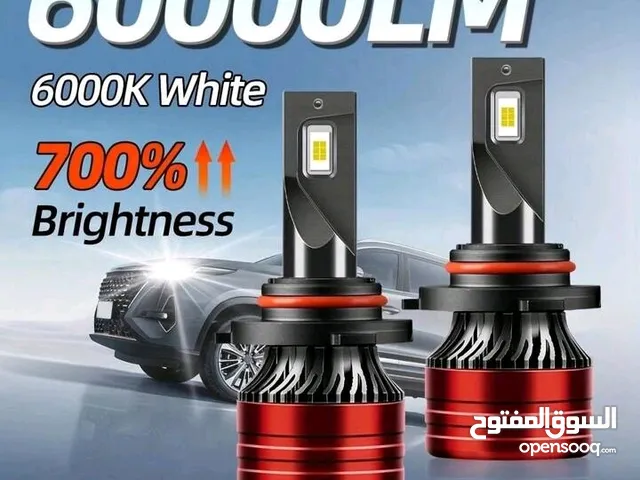 لمبات ليد مركبات بقوة 60000LM 120W 6000K بالإضافة العمر الافتراضي للمبة 50000h إلى كفالة 6 أشهر.