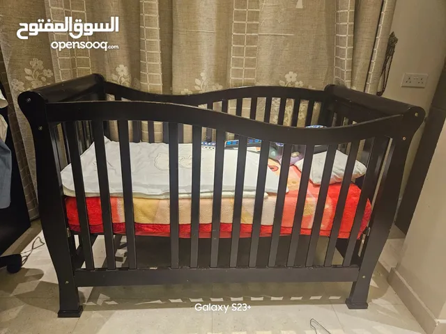 wooden juniors baby bed with matres