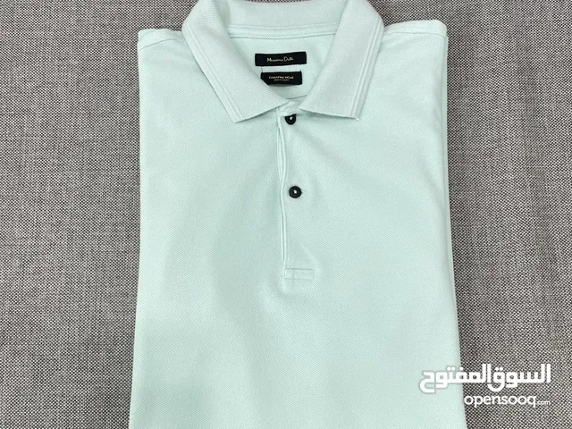 Massimo Dutti Polo Cotton Shirt Large Size