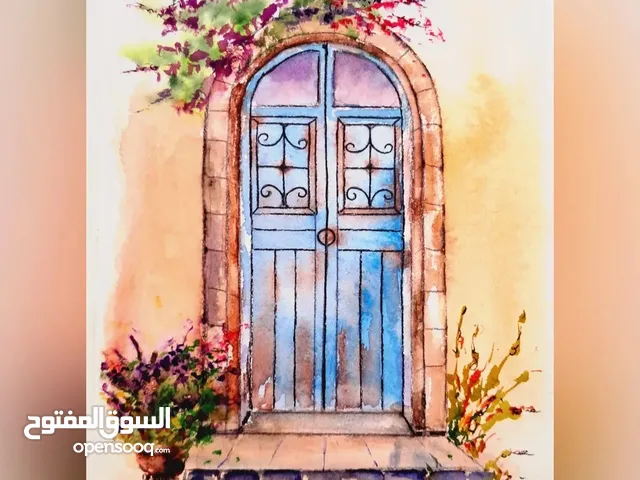 watercolour paintings (portrait _flower _Urban landscapes)