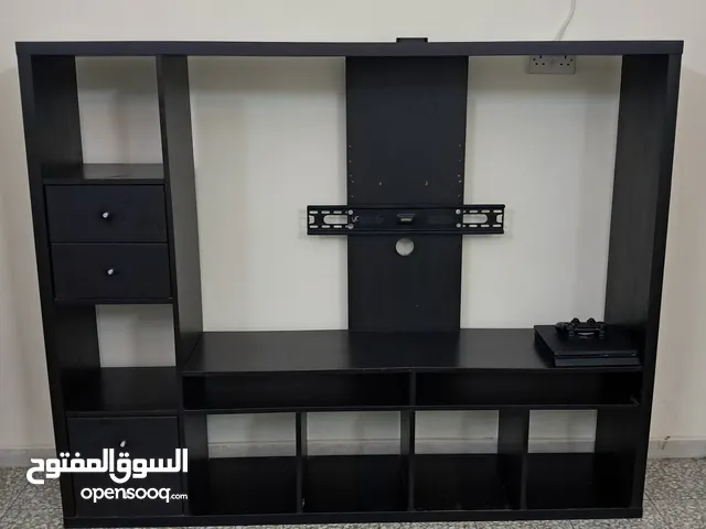 طاولة تلفزيون كبيرة مع 4 ادراج