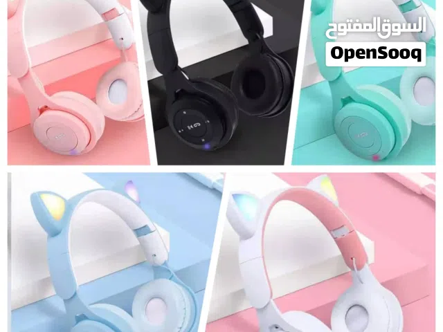 سماعة بلوتث يو اس بي تصميم انيق ومريحة