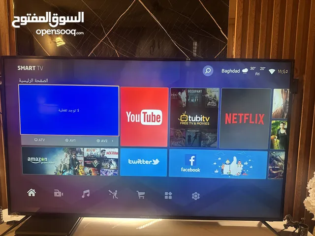 شاشه بلازما نوع وادي جديد مواصفات فول انترنيت وجميع البرامج سينمانا شبكتي شاهد  حجم65 شاشه ضد الكسر