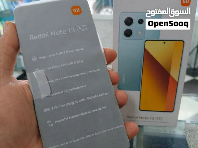 ريدمي نوت 13 مستعمل بحالة ممتازة مع الكرتونة 256 جيجا  16 رام