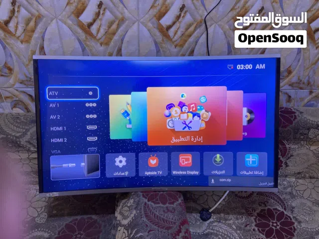 بلازما منحنيه SHINON شينون اتصال وايفاي بحاله جيده