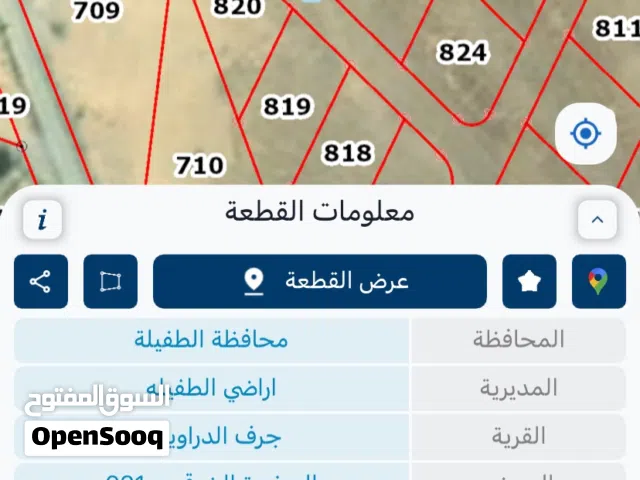 Residential Land for Sale in Tafila Jurf Al-Daraweesh