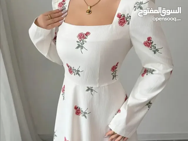 فستان طويل. حقيبة. اقراص