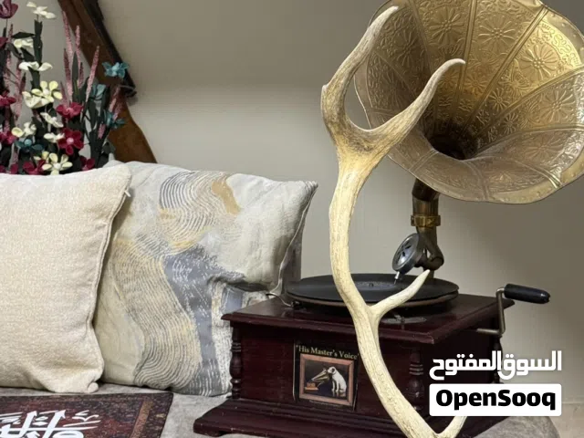قرون غزال الفلودير مع قاعدة خشبية مميزة