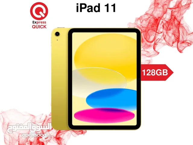APPLE IPAD 11 ( A16 ) (128GB ) NEW /// ايباد 11 ذاكره 128 جيجا معالج اي 16 الجديد كليا