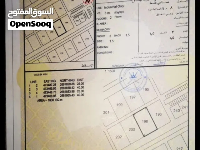 للبيع أرض صناعية في العوينات_صحار من المالك مباشرة