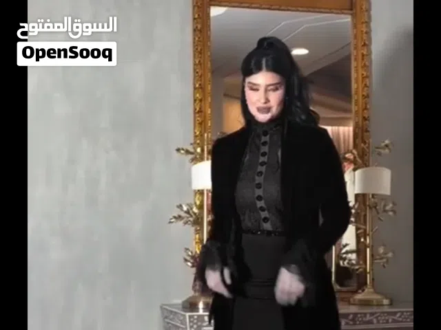 ضياء للألبسه التركيه  طقم العيد القماش دبل ايطالي    فستان + عباية (بليزر)وحزام الماس بإطلالة ر
