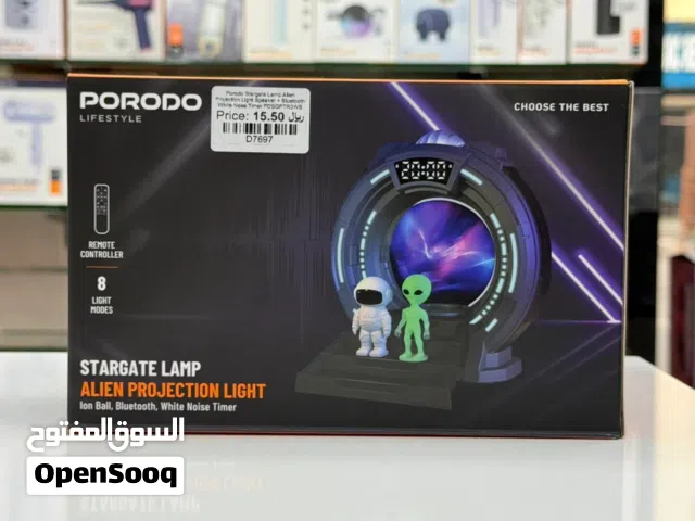PORODO LIFESTYLE STARGATE LAMP ALIEN PROJECTION LIGHT DARK GREY PDFGPT 3WS