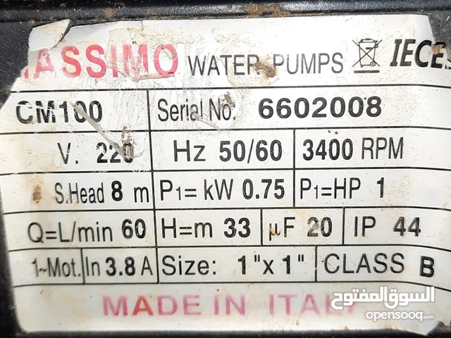 made in ITALY 1 HP  WATER MOTOR. good condition