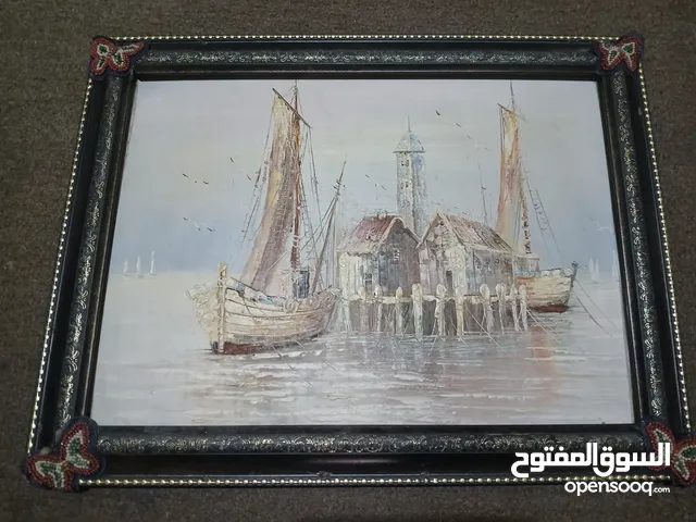 لوحتين زيتي انتيك اوروبي