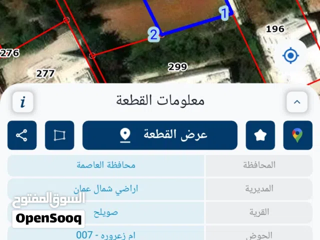 أرض للبيع صويلح ام زعرورة