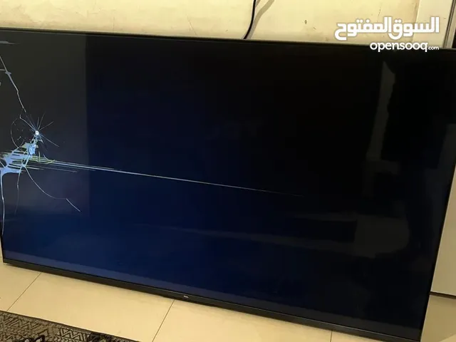 تلفزيون ذكي TCL 75 بوصه مكسور