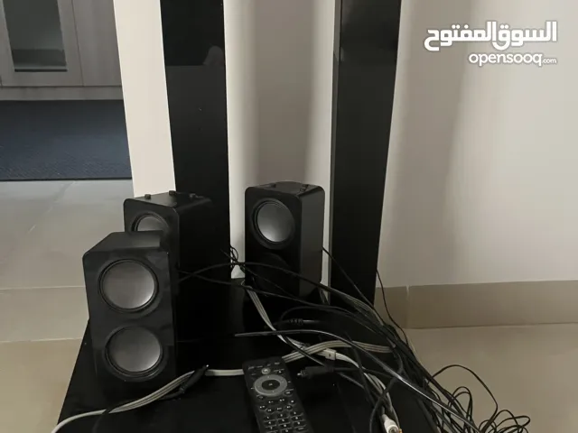 Computer theater with speakers