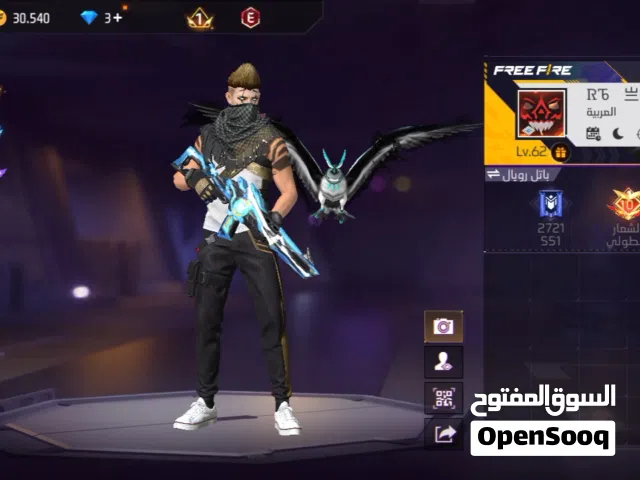 حساب فري فاير للبيع 80د