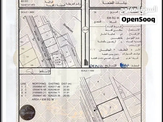 أرض سكنية في الطويات
