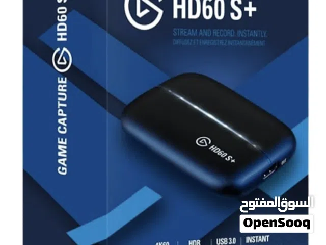 Elgato HD60 S+ مستعمل بحالة الوكالة، شغال ممتاز بدون أي مشاكل، يدعم 4K60 HDR وUSB 3.0،