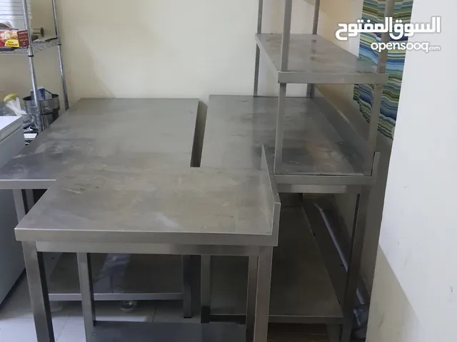steel table 3 pcs,4 try oven,freezer table type