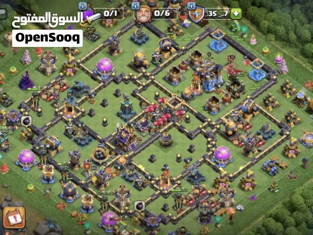 حساب كلاش تاون 18 فول ماكس