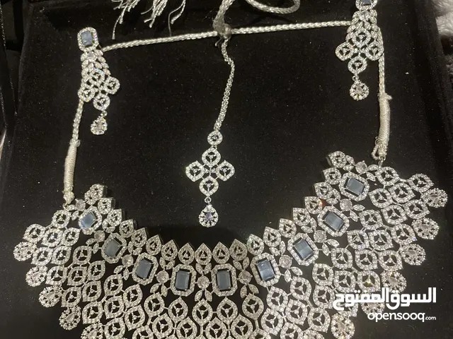 Silver bridal set - full choker set