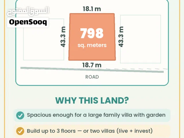 Prime Residential Land for Sale — By Owner (No Agent — No Commission)-  Tubli