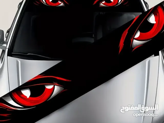 ستيكر للزجاج الامامي