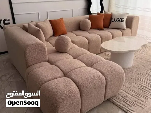 عرض خاص ومميز كورنر بابلز حرف (L) مع كنبة مزدوجة – 9 مقاعد كفالة 5 سنوات إسفنج دانلوب