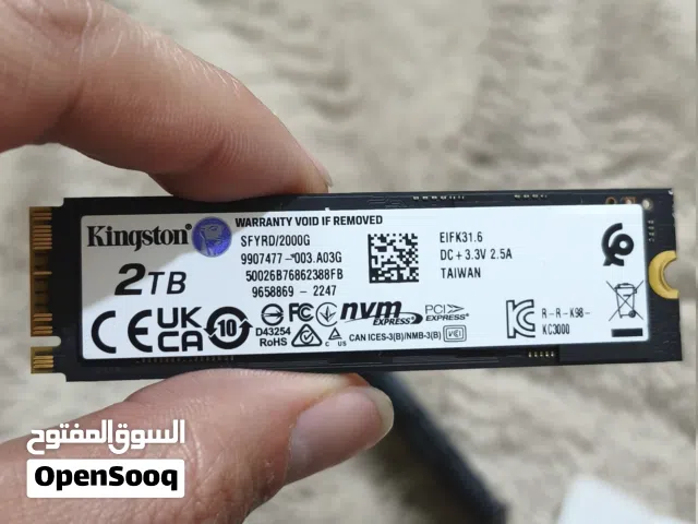 Kingston FURY Renegade 2TB PCIe 4.0 NVMe M.2 SSD up to 7300mbs
