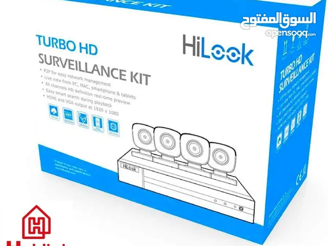 طقم مراقبة HiLook Turbo HD بـ 4 كاميرات – حماية احترافية بسعر اقتصادي !